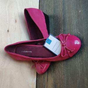 NWT Croft & Barrow Cranberry Colored Heels